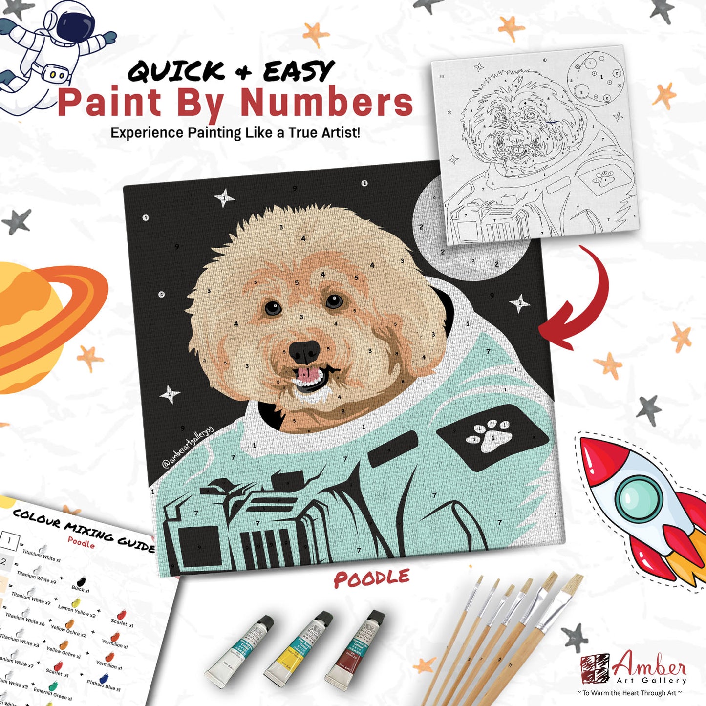 Paint By Numbers Painting Kit (Pre-Designed Dog, Cat & Small Animal Breeds) (Roadshow)