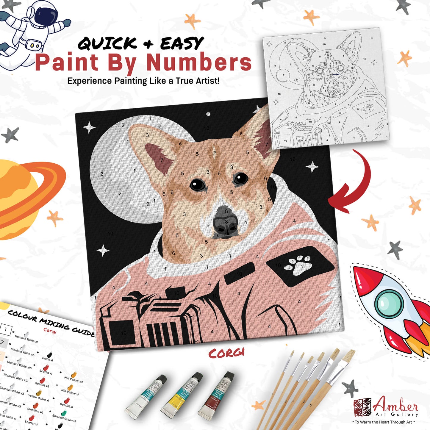 Paint By Numbers Painting Kit (Pre-Designed Dog, Cat & Small Animal Breeds) (Roadshow)