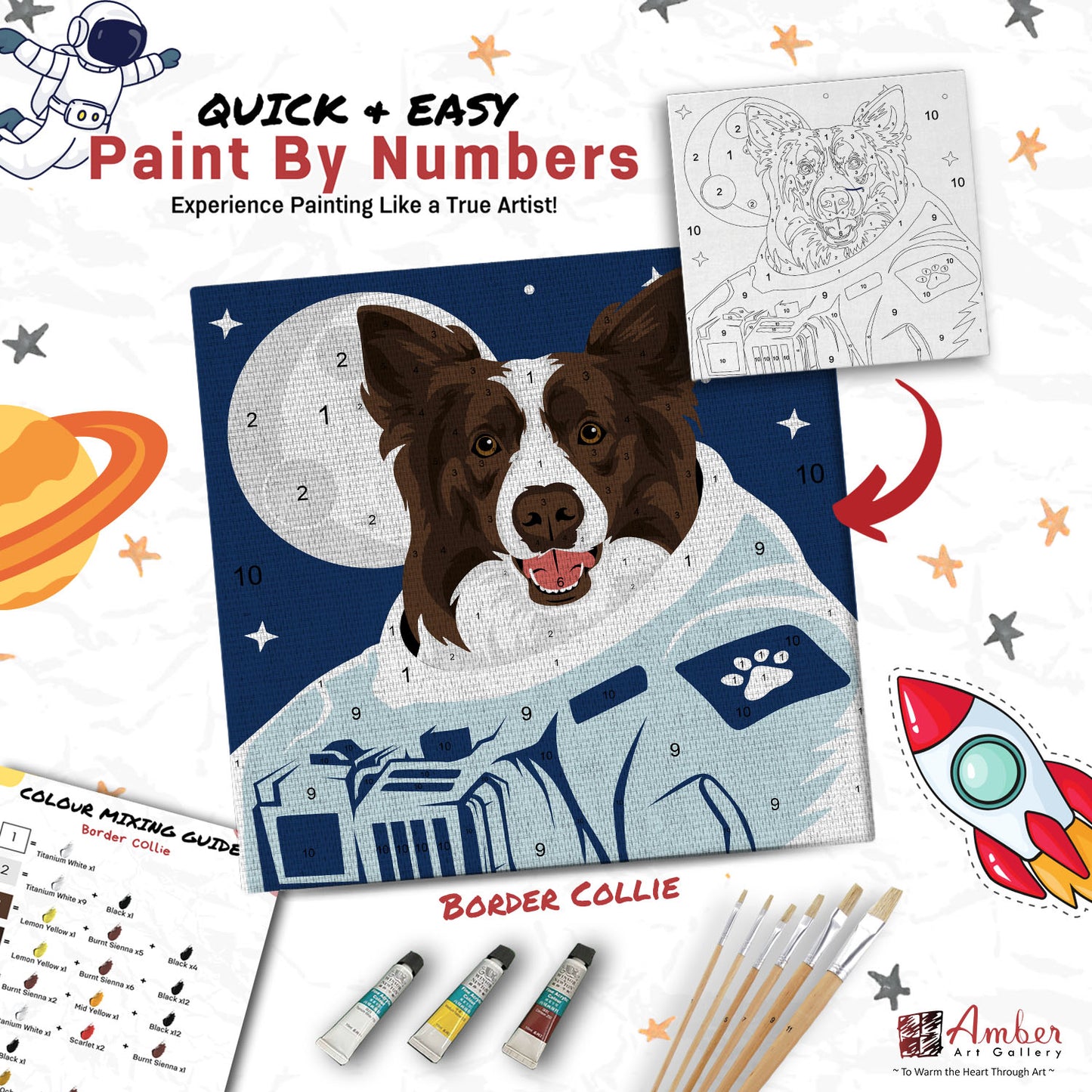 Paint By Numbers Painting Kit (Pre-Designed Dog, Cat & Small Animal Breeds) (Roadshow)