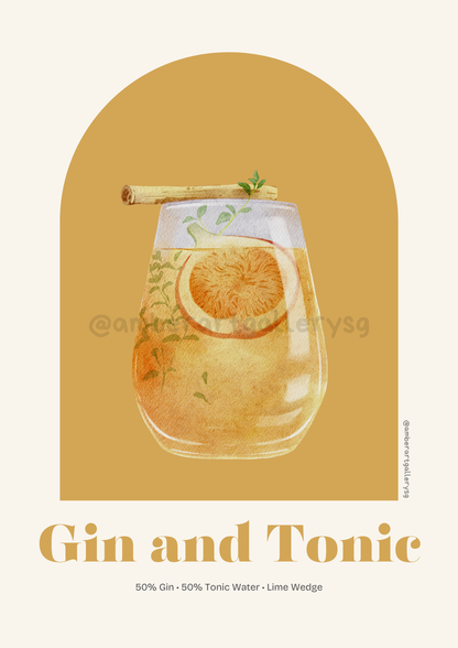 Cocktail-Themed Art Prints Collection
