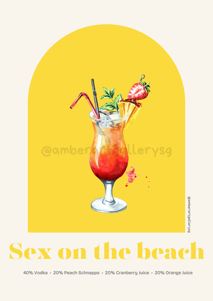 Cocktail-Themed Art Prints Collection