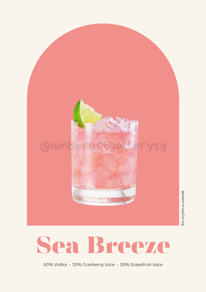 Cocktail-Themed Art Prints Collection