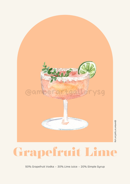 Cocktail-Themed Art Prints Collection