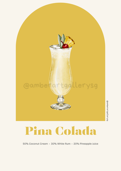Cocktail-Themed Art Prints Collection