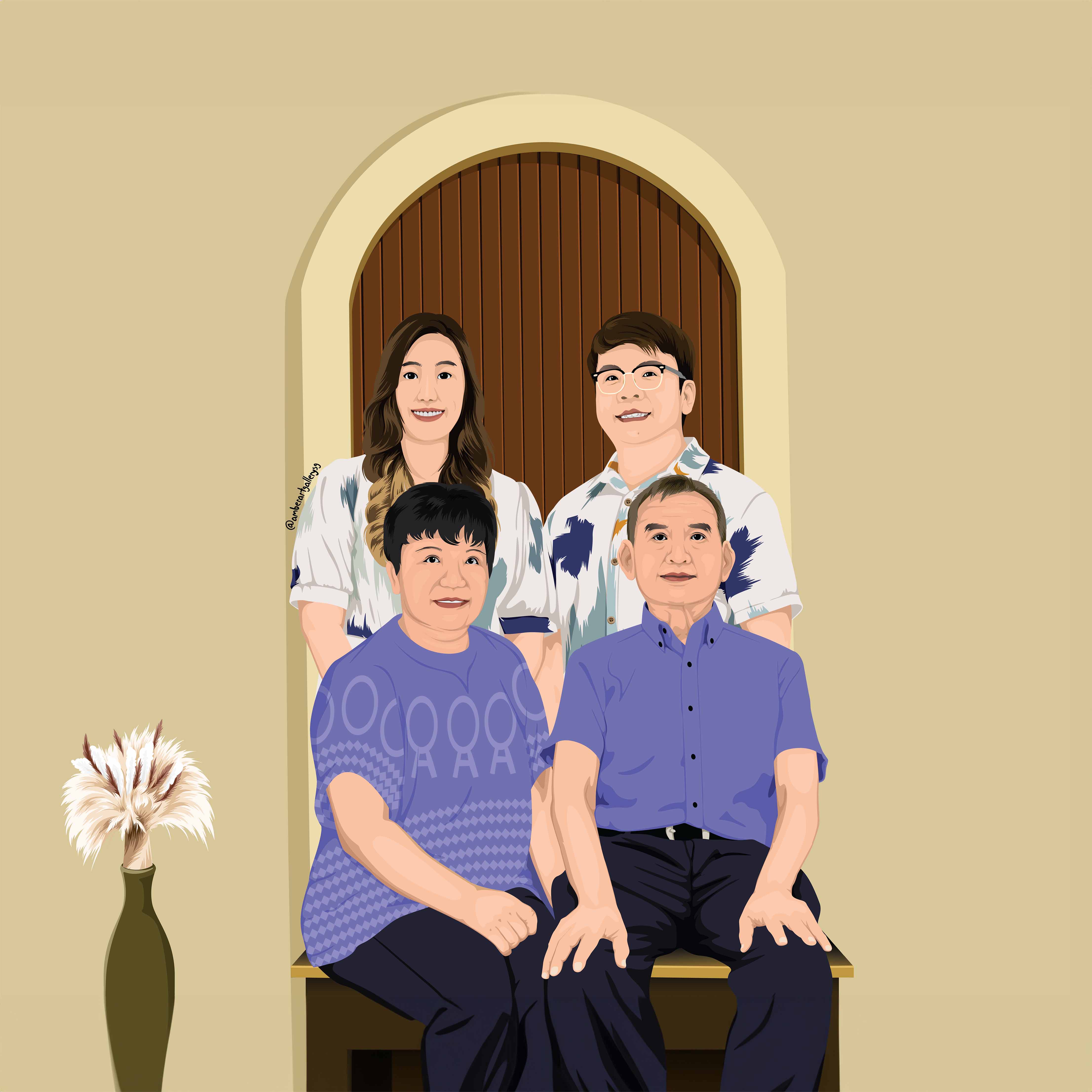 Digital Family selling Portrait