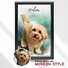 Digital Art (Modern Style) Pet & Human Portraits