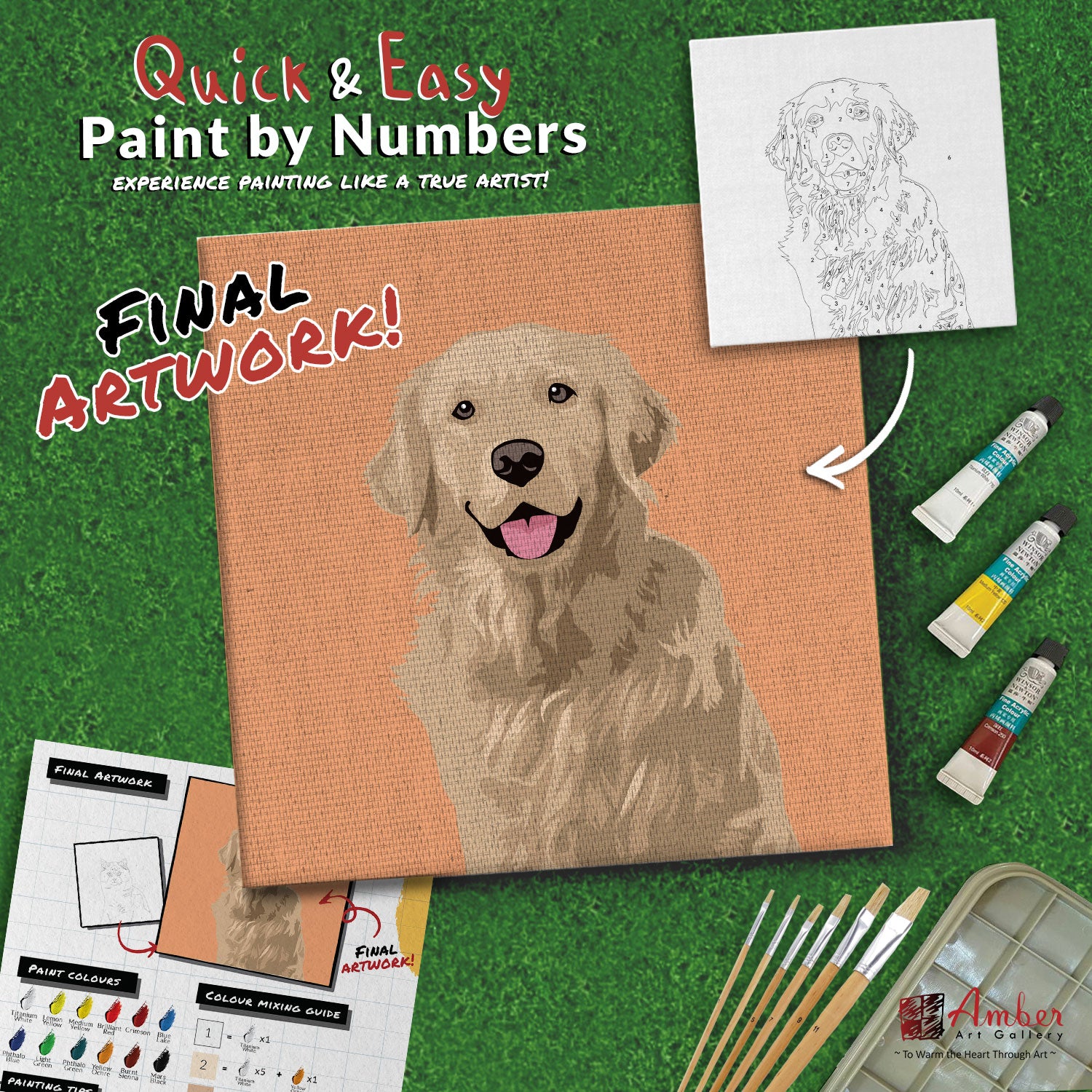 Anmiong Dipingere con i Numeri Cane, Paint by Numbers per Anmiong Dipingere con i Numeri Cane, Paint by Numbers per