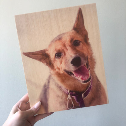 Pet & Human Photo on Wood Prints