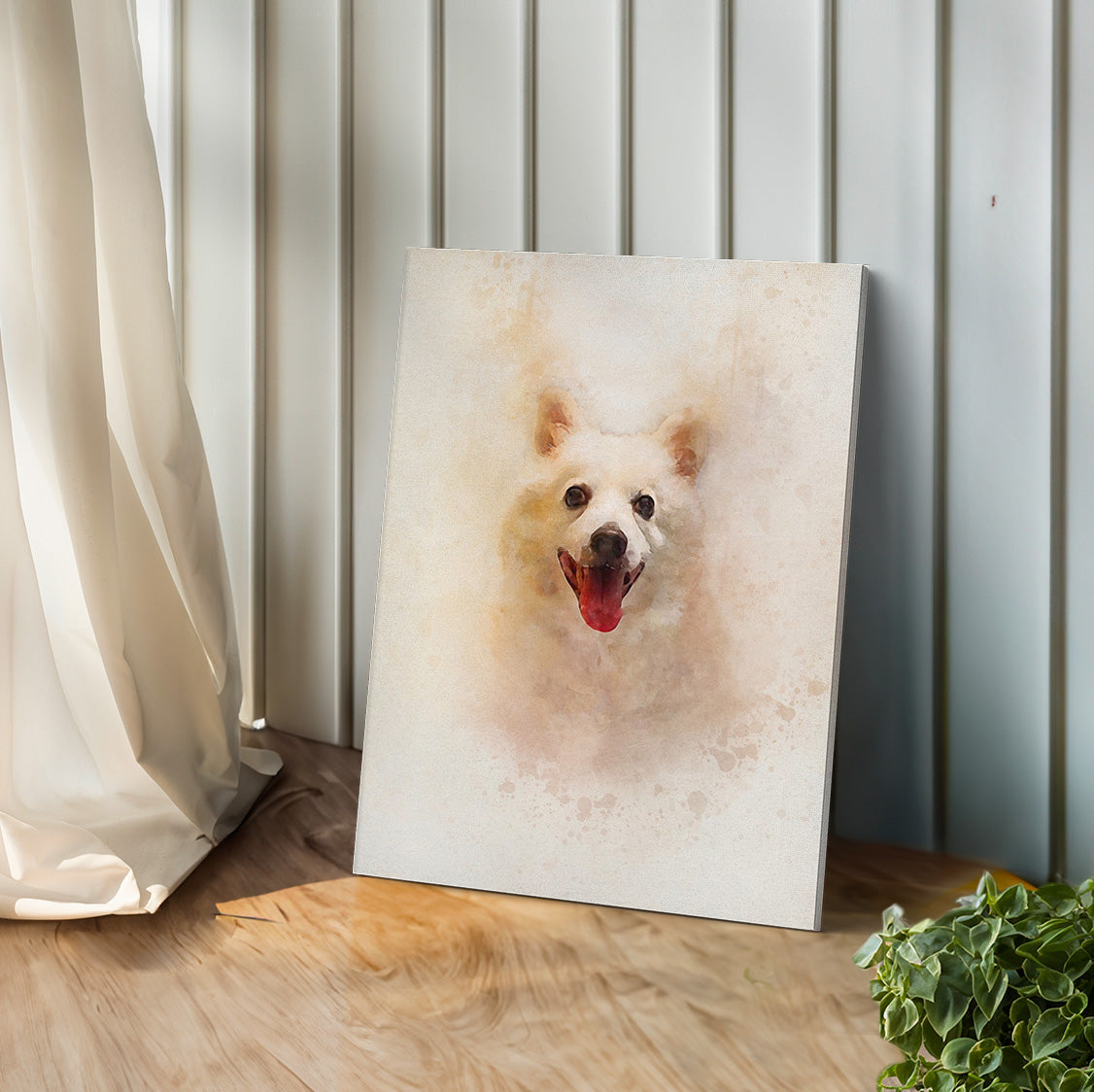 客製數位寵物肖像畫（水彩風格）