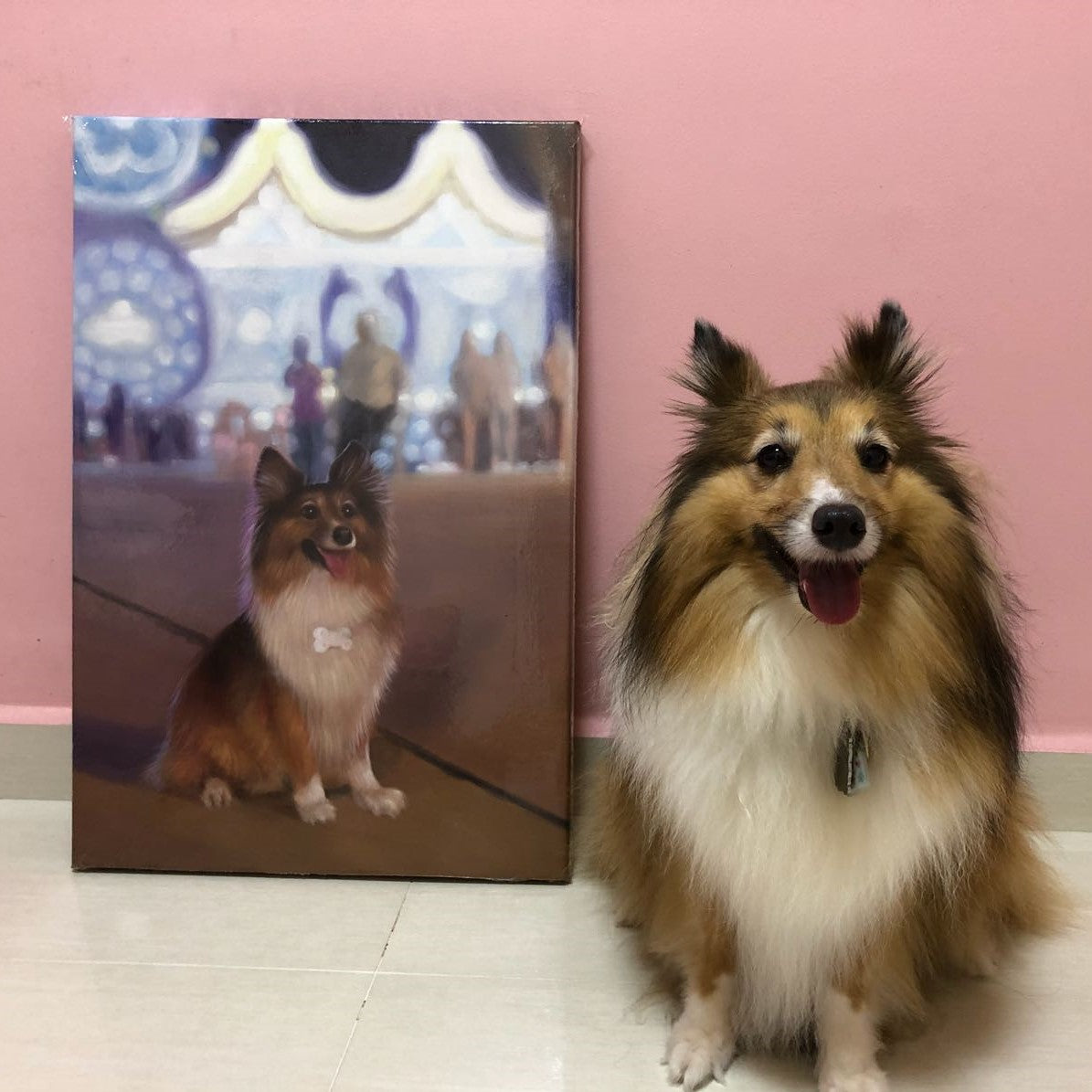 客製寵物肖像油畫